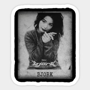 Bjork - Debut // Minimalist Fanart Sticker